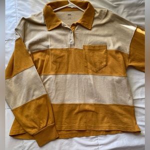 Madewell Women’s Striped Polo Rugby Shirt
